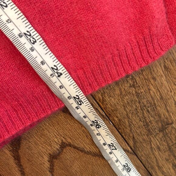 Saks 5th Avenue 100% cashmere pink neck sweater xs - Picture 6 of 11